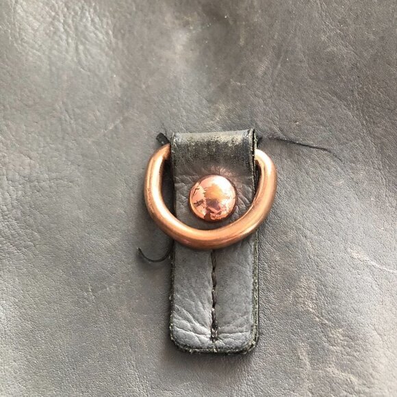 KOOBA Leather Crossbody Saddle Bag - Picture 9 of 12